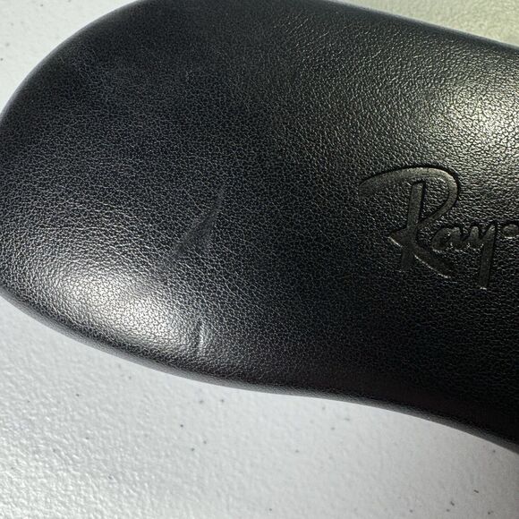 RAY-BAN Black Clamshell Glasses Eyeglasses Sunglasses Case Empty Holder - Picture 2 of 7